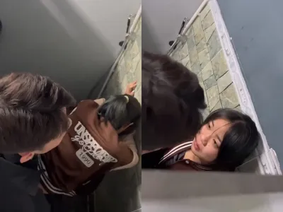 Phát hiện đôi của quý sâu vụng trộm trả bài nhau trong toilet cf